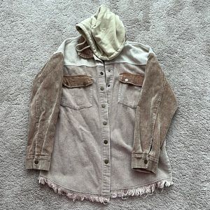 Oversized corduroy jacket